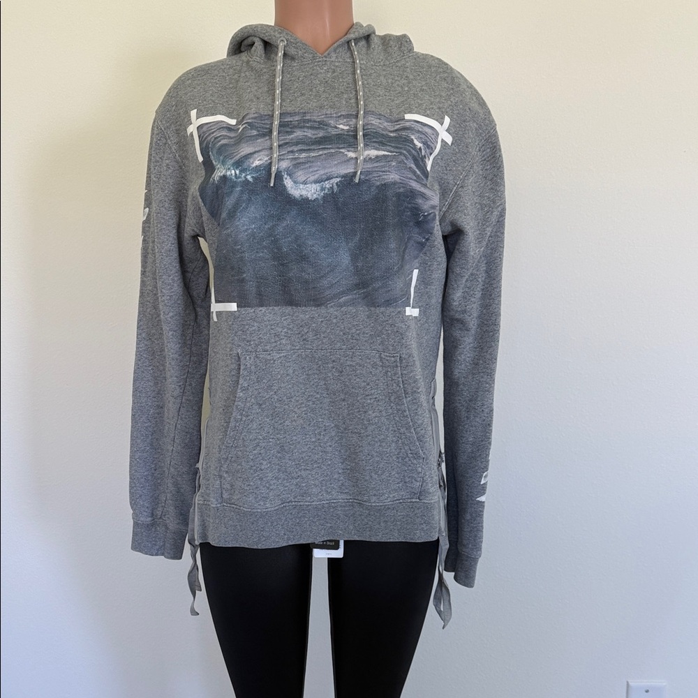 Off-White Gray Graphic Women's Sweater